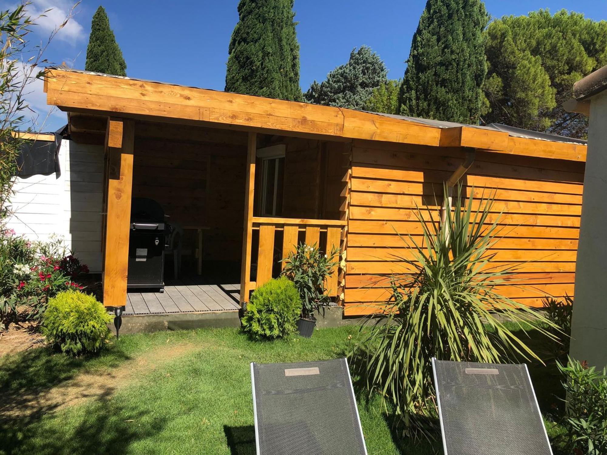 فيلا Camaret-sur-Aiguesفي Chalet Mont Ventoux Et Chalet Vip الغرفة الصورة